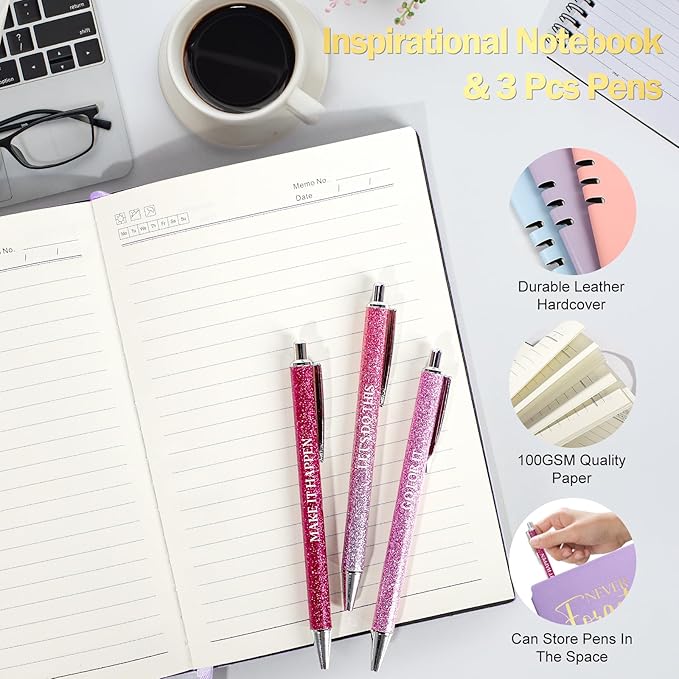 Employee Appreciation Gifts, Appreciation Gifts for Coworkers, 8 Pcs Christmas Gift for Employees Coworkers Teacher Staff Principal Nurse, Cool Thank You Gifts Baskets w/ Tumbler Notebook (Purple)