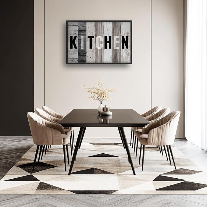 Lovira Kitchen Sign Large Canvas Wall Art Decor Pictures Prints Painting Framed Modern Home Artwork for Kitchen Dining Roomt 24"x36"