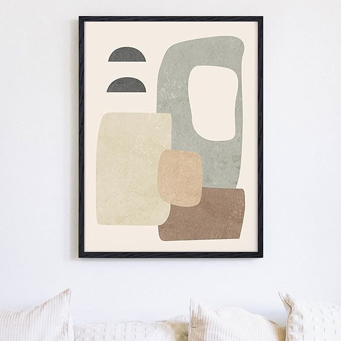 18x24 Picture Frame Black, Rustic Oak Wood 18 x 24 Poster Frames, Tempered Glass, 18x24 Frame with Mat for 16x20, Minimalist Wood 18 by 24 Frames, 18"x24" Art Frame, 1 Pack