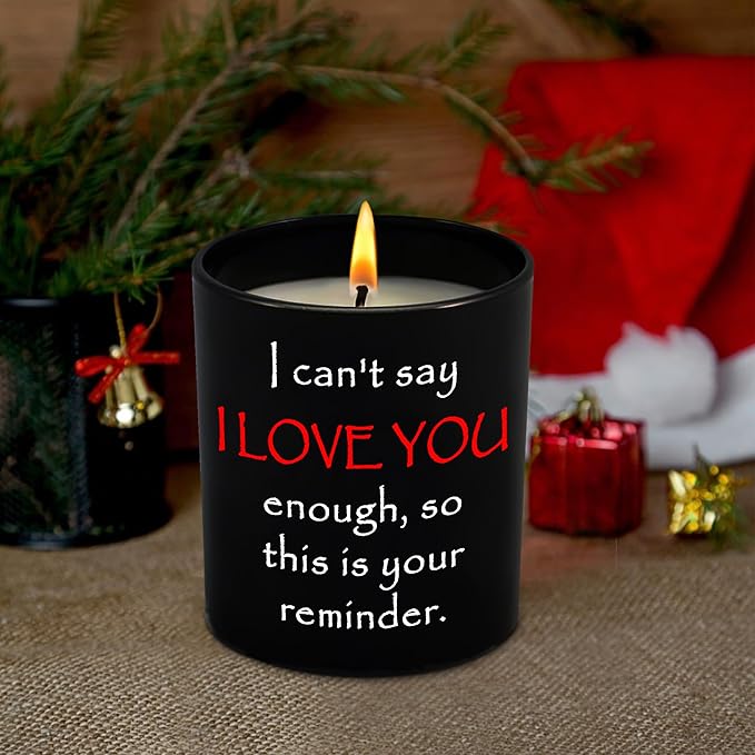 Anniversary Couple Gifts for Him Her - Long Lasting Vanilla Lavender Scented Candle 10 oz - Wedding Engagement Birthday Gifts for Women Men Couples Boyfriend Girlfriend Husband Wife