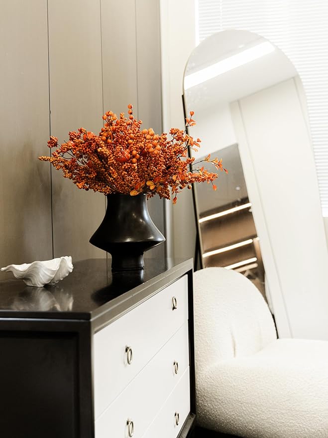 MISSPIN 10 PCS 18 inch Fall Decor Bouquets, Fall Decorations Indoor Outdoor Halloween Thanksgiving Farmhouse Arrangement Decorations for Front Door Wedding Centerpieces in Autumn (Pumpkin Berry)