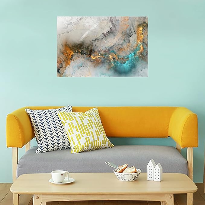 XXMWallArt FC3269 Abstract Canvas Wall Art Fancy Paint Canvas Print Painting Artwork for Living Room Bedroom Kitchen Home and Office Wall Decor