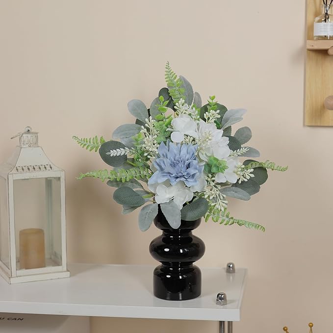 YXZZWL Artificial Greenery Stems Box Set,75 Pcs with 7 Kinds of Faux Greenery Branches Fake Eucalyptus for Wedding DIY Bouquets Floral Arrangement Table Centerpieces (Dusty Green & Beige)