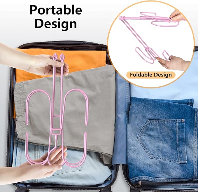 Hat Hangers for Closet, Stainless Steel Hat Organizer, Hat Racks for Baseball Caps, Cap Organizer for Baseball Caps, 1 Pack, Pink