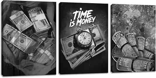 Motivational Canvas Wall Art 3 Pieces Entrepreneur Inspirational Poster Prints Office Wall Decor Artwork for Living Room Home Decor Painting Pictures Framed Ready to Hang (36" Wx16 H)