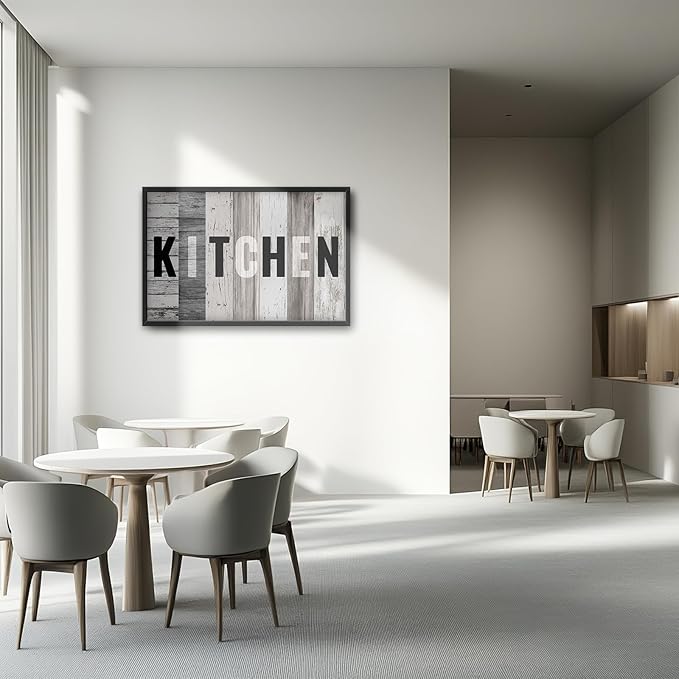 Lovira Kitchen Sign Large Canvas Wall Art Decor Pictures Prints Painting Framed Modern Home Artwork for Kitchen Dining Roomt 24"x36"