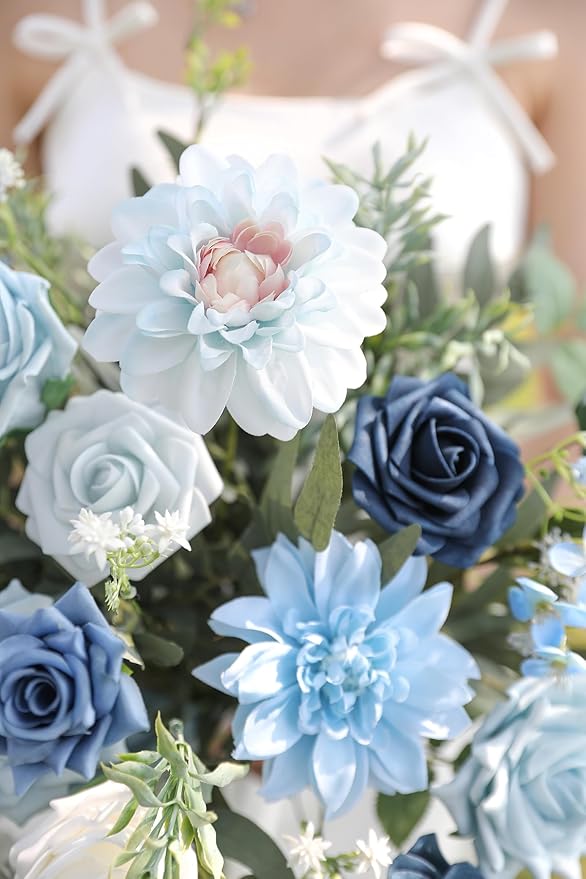 Serra Flora Artificial Flowers Combo Box Set for DIY Wedding Bouquets Centerpieces Arrangements Bridal Shower Party Home Decorations