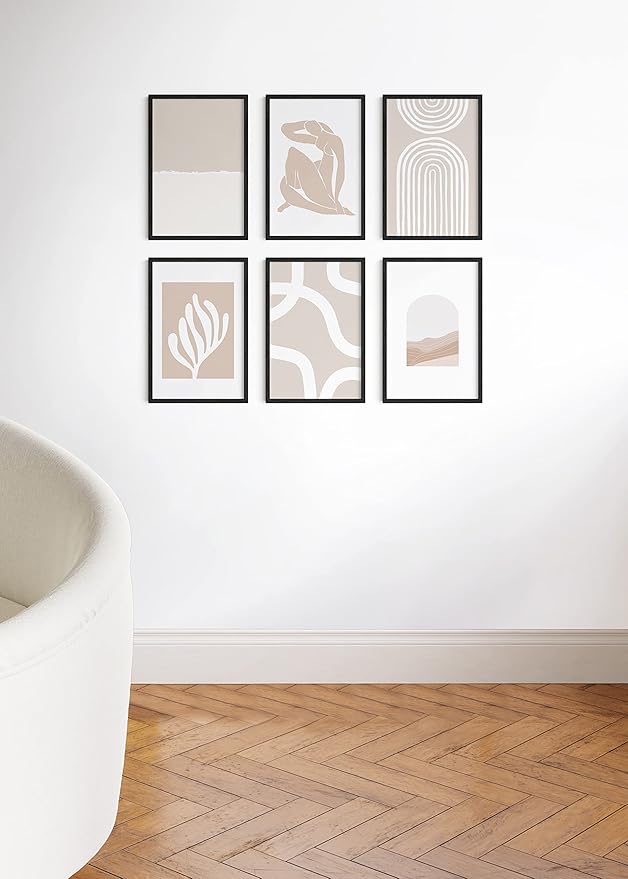 HAUS AND HUES Standalone Black Oak Frames Set of 9-12x18
