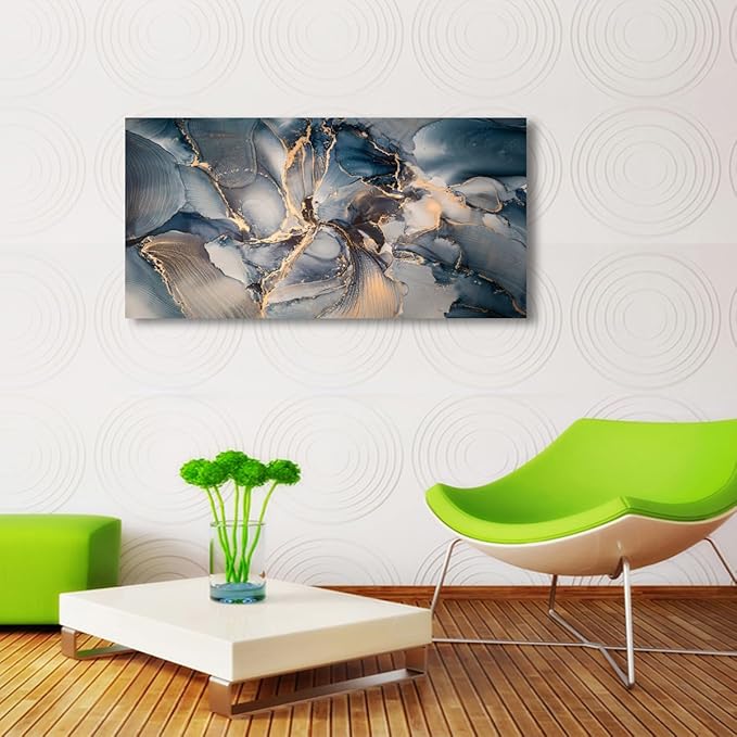 Color block Abstract Marble Grain Pictures Canvas Wall Art for Living room Bedroom Wall Decor,Smart Line Wall Art Print Paitnings for home Decor,Morden Artwork Full of Imagination Line Drawing Canvas