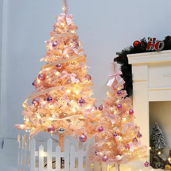 Brightown 50 Count Warm White Christmas Lights, Clear Mini Incandescent Lights on White Wire, Christmas Tree String Lights for Indoor Outdoor Decorations(12ft)