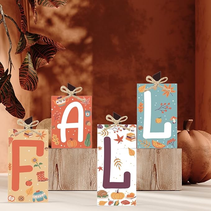 Fall Decorations for Home Thanksgiving Decorations Indoor Autumn Decor Sign Fall Gifts for Women Men Polka Dots Pumpkin Fall Centerpieces for Dining Table Farmhouse Kitchen Bathroom Bedroom Office