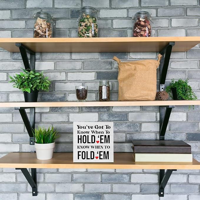 Inspirational Funny Quotes Rustic Wooden Box Sign Desk Decor Office Family Supplies Desk Accessories for Table Shelf Home Bedroom Living Room Farmhouse Room Decorations Wood Block Plaque Box Sign