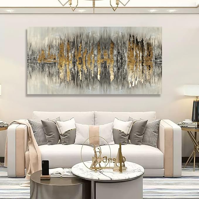 Color Block Abstract Pictures Canvas Wall Art for Living room Bedroom Wall Decor,An Inspirational Picture Wall Art Print Paitnings for home Decor,Morden Artwork Full of Imagination Line Drawing Canvas
