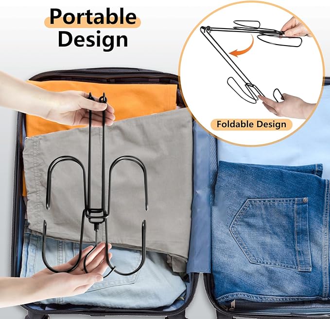 Hat Hangers for Closet, Stainless Steel Hat Organizer, Hat Racks for Baseball Caps, Cap Organizer for Baseball Caps, 2 Pack