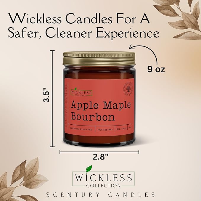 Wickless Candles for Candle Warmer Lamp, Many Scents to Choose, 100% Non-Toxic Soy Wax, Scented Candle Melts for Warming Plate, Handmade in The USA (White Oak & Vanilla)