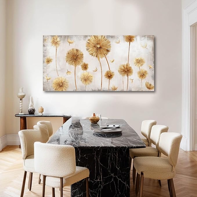 VAYIMDH Spring Wall Art Flower Wall Decor Large Artwork Floral Landscape Painting Nature Room Decor 24"x48"