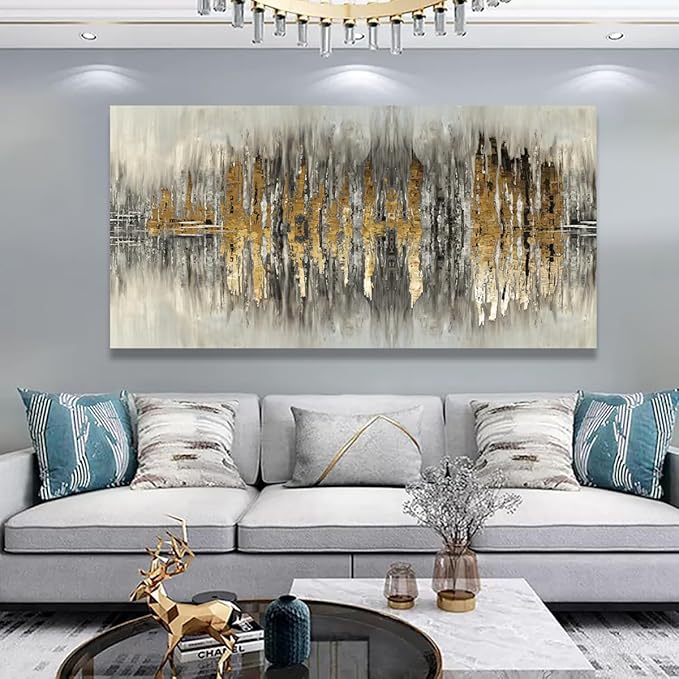 Color Block Abstract Pictures Canvas Wall Art for Living room Bedroom Wall Decor,An Inspirational Picture Wall Art Print Paitnings for home Decor,Morden Artwork Full of Imagination Line Drawing Canvas