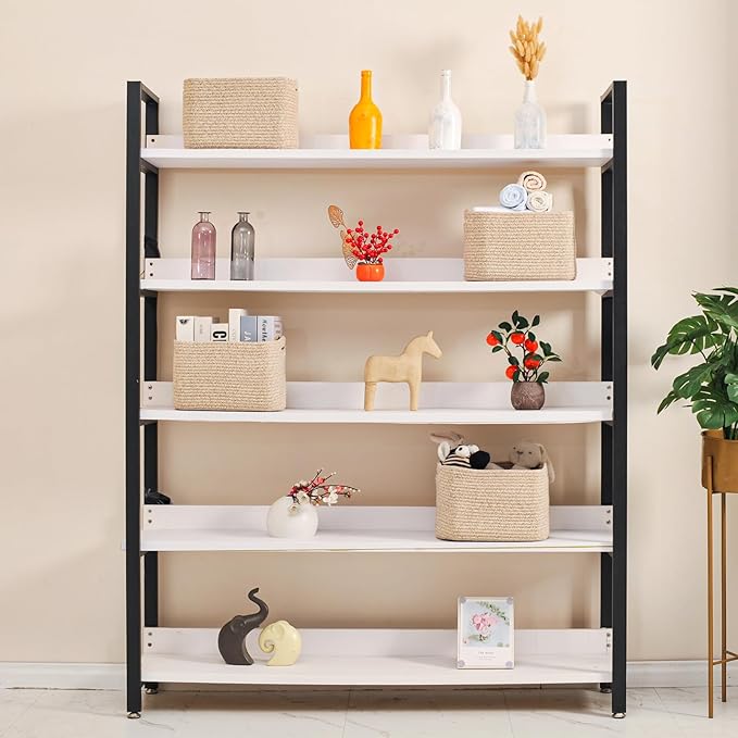 Small Storage Baskets for Shelves Organizing, Woven Cotton Rope Baskets for Storage, Book Basket, Decorative Shelf Basket, 12.5"Lx9.1''Wx7.9''H (4 Packs) Brown