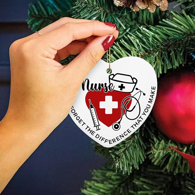 Nurse Gift for Women - Retirement, Thank You Gifts for Nurses Appreciation Nurse Gift Ideas Nursing Gifts for Nurses - Heart Hanging Plaque
