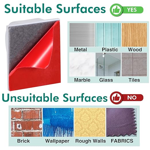 Namalu 60 Pieces Mini Cable Clips Hooks Christmas Light Clips Self Adhesive Light Hooks Cord Clips for Desk Outdoor String Lights(Small,White)