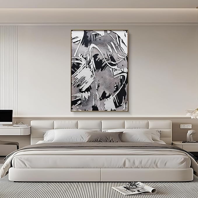 BrightA Gallery Wall Art - Bedroom Art, Unique Entryway Decor - Modern Framed Artwork, 27.6"x39.3"