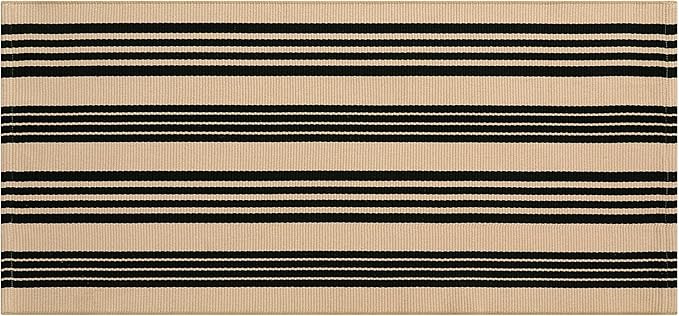 OJIA Fall Front Door Mat 24"x51", Machine Washable Porch Rug Halloween Outdoor Door Mat Striped Entryway Rugs Indoor Outdoor Rugs Cotton Woven Entry Rug for Kitchen/Bathroom/Farmhouse/Home Entrance