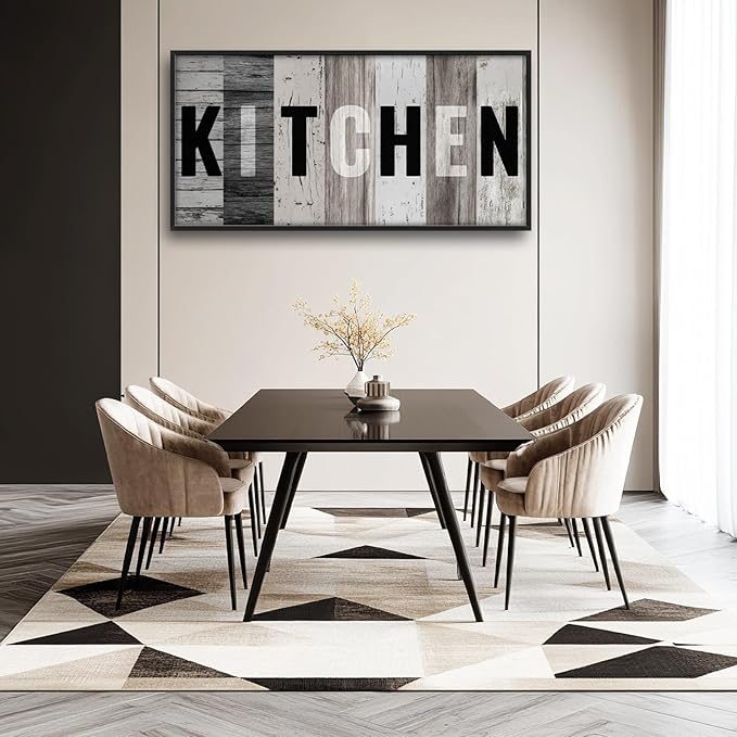 Lovira Kitchen Sign Large Canvas Wall Art Decor Pictures Prints Painting Framed Modern Home Artwork for Kitchen Dining Roomt 30"x60"
