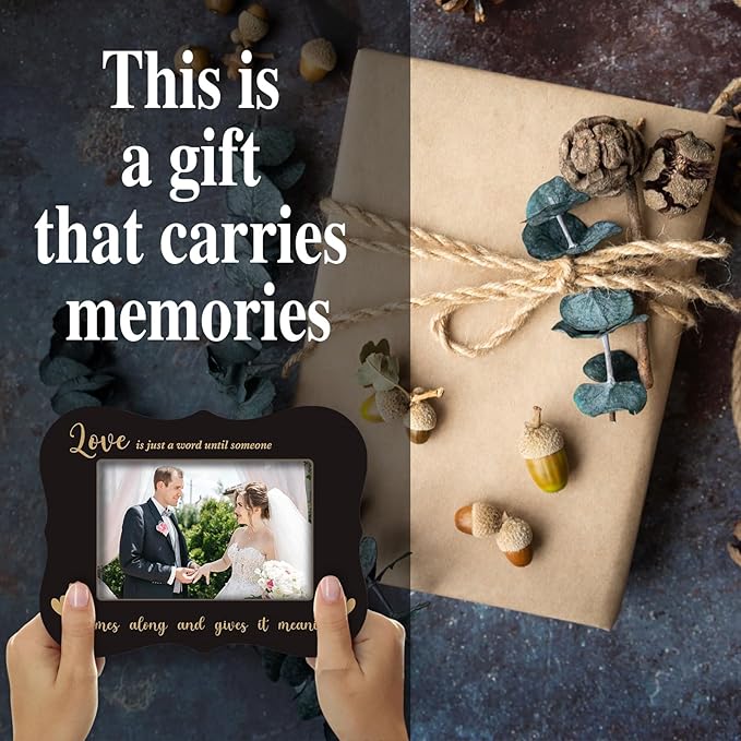 2025 Wedding Photo Frames - This Was My Favorite - Wedding Gifts For Newlyweds, 2025 Black Wedding Wood Picture Frame, Placeable 4 x 6 horizontal photo, for Home Bedroom Decoration - A13