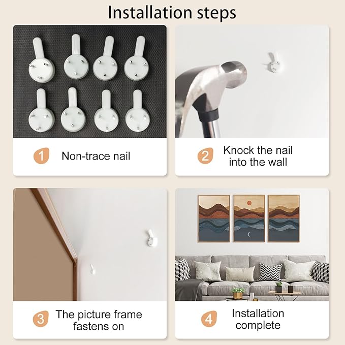 CHDITB Coastal Sunset Framed Canvas Wall Art Set, Nature Inspired Wall Decor, Mountain and Sea Artwork Spiritual Painting, Vintage Art Prints for Living Room, Bedroom, Office 24"x36"x3