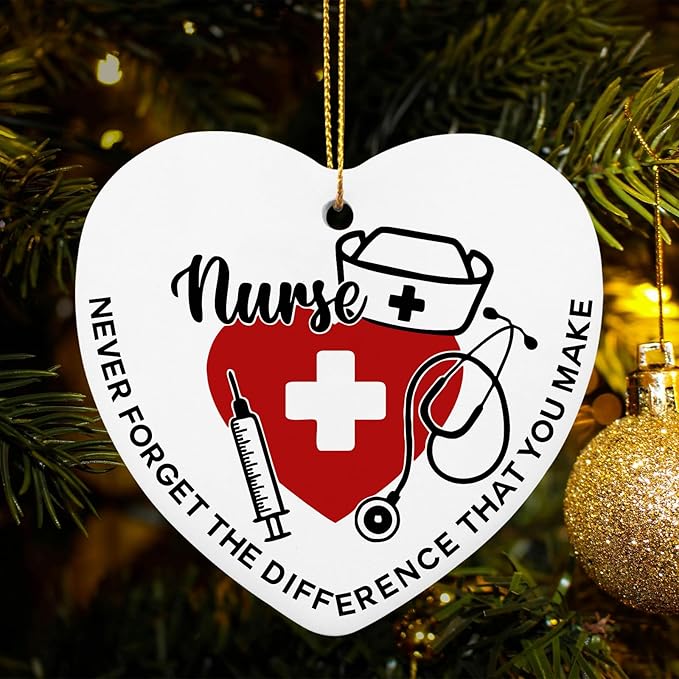 Nurse Gift for Women - Retirement, Thank You Gifts for Nurses Appreciation Nurse Gift Ideas Nursing Gifts for Nurses - Heart Hanging Plaque