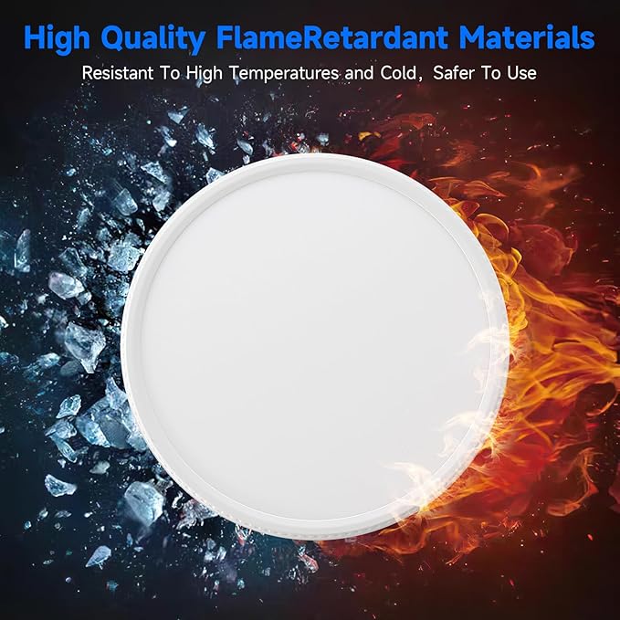 16-Pack 7.5Inch LED Ceiling Lights, 5 Colors Selectable Flush Mount Ceiling Lights, Ultra Thin LED Ceiling Lights Fixtures 0.87Inch for Dinning Room