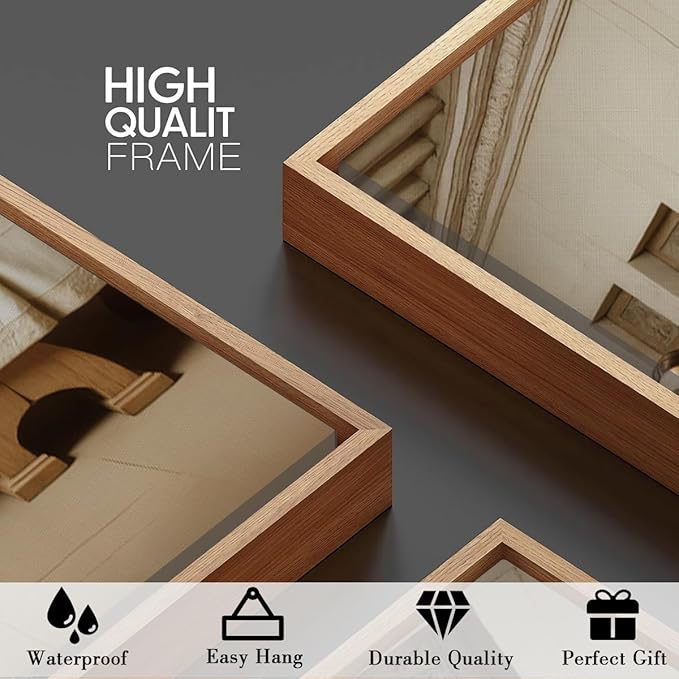 The Last Supper Wall Art Christian Wall Decor 16x24 Inch Framed Jesus Religious Painting Set of 3 for Living Room Bedroom Hallway