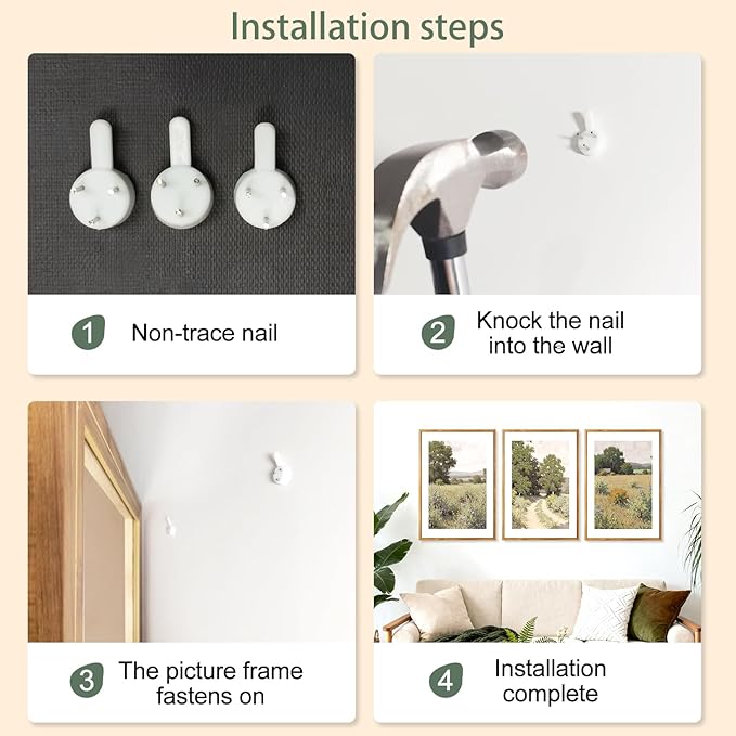 CHDITB Rustic Landscape Framed Canvas Wall Art Set, Nature Inspired Wall Decor, Countryside Path Artwork Spiritual Painting, Vintage Art Prints for Living Room, Bedroom, Office 24"x36"x3