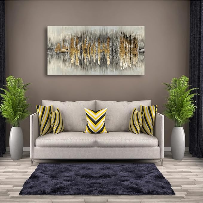 Color Block Abstract Pictures Canvas Wall Art for Living room Bedroom Wall Decor,An Inspirational Picture Wall Art Print Paitnings for home Decor,Morden Artwork Full of Imagination Line Drawing Canvas
