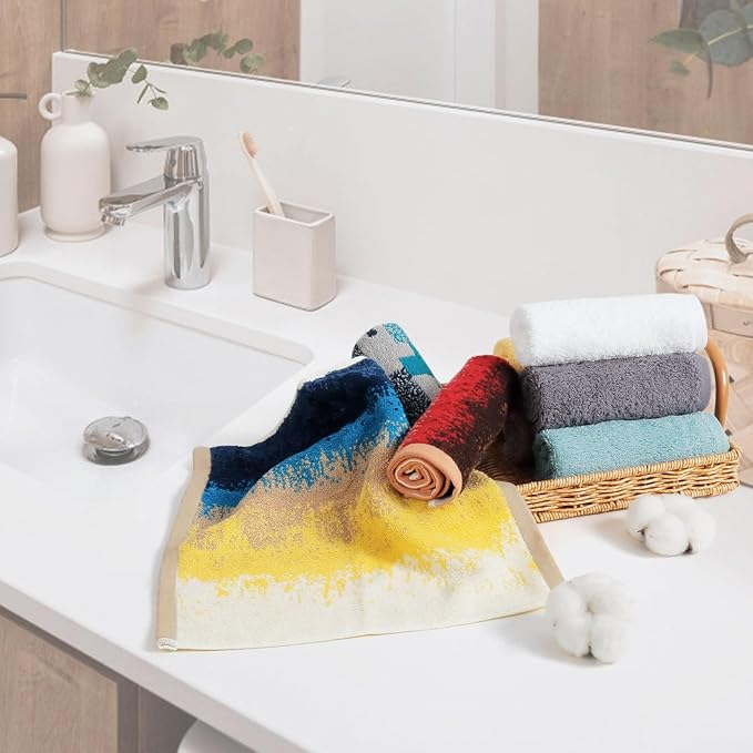 SEMAXE 100% Cotton Washcloths 12-Pack, 13 × 13 Inch Soft Luxury Face Towels – Super Absorbent & Quick-Dry, Premium Cloth with Hanging Loop, Oeko-TEX Certified, Gift-Ready Box