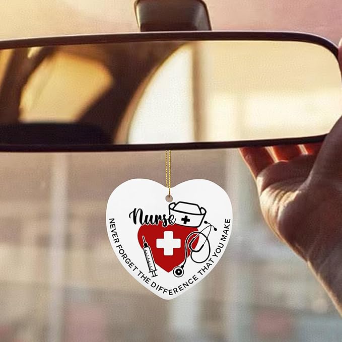 Nurse Gift for Women - Retirement, Thank You Gifts for Nurses Appreciation Nurse Gift Ideas Nursing Gifts for Nurses - Heart Hanging Plaque