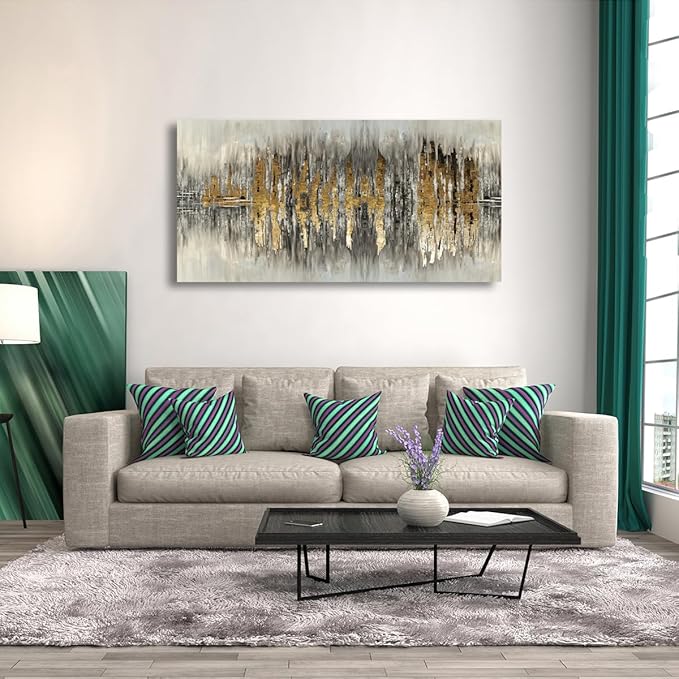 Color Block Abstract Pictures Canvas Wall Art for Living room Bedroom Wall Decor,An Inspirational Picture Wall Art Print Paitnings for home Decor,Morden Artwork Full of Imagination Line Drawing Canvas