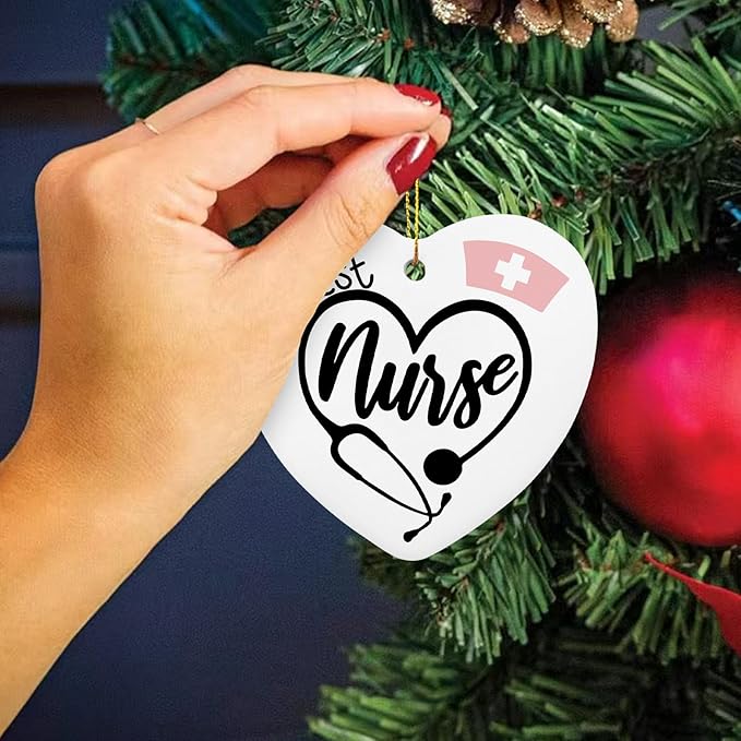 Nurse Gift for Women - Appreciation, Thank You Gifts for Nurses, Retirement Nurse Gift Ideas Nursing Gifts for Nurses - Heart Hanging Plaque