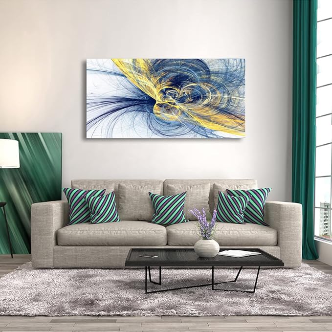 Abstract Pictures Canvas Wall Art for Living room Bedroom or Bathroom Wall Decor,Abstract art Wall Art Print Paitnings for home Decor,Line drawings Waterproof Stretched Ready to Hang-24x48inches