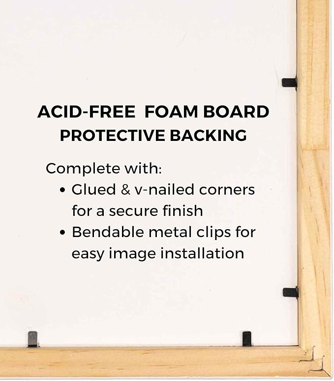 10x15 Frame White Wood with Black Mat | 12x17 Frame Matted to 10x15 | Display Your Poster Under UV Acrylic Shatter Guard Front, with Foam Board Backing and Wall Hanging Hardware - Gallery Frame
