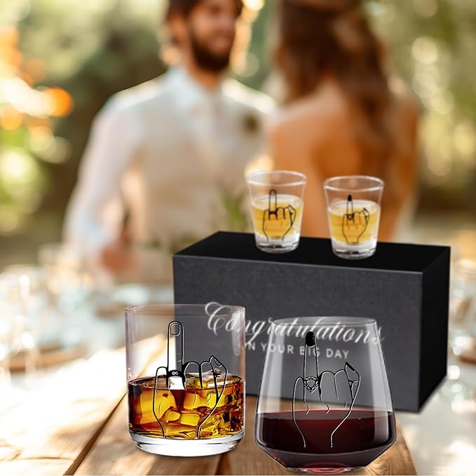 Engagement Gifts for Couples - Wedding Gift, Unique Engagement Gift, Bridal Shower gift, Mr and Mrs Gifts, Wishes for Couples Newlywed Him and Her