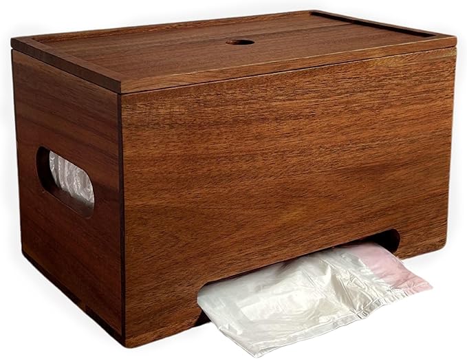 Trash Bag Holder Dispenser - Garbage Bag Holder Dispenser for Under Sink, Kitchen, and Laundry Room, Storage Organizer with Wall Mount Option