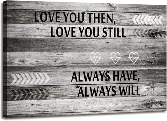 A71869 Canvas Wall Art Love You Still Large Wall Art (Ready to Hang) for Master Bedroom Wall Decor