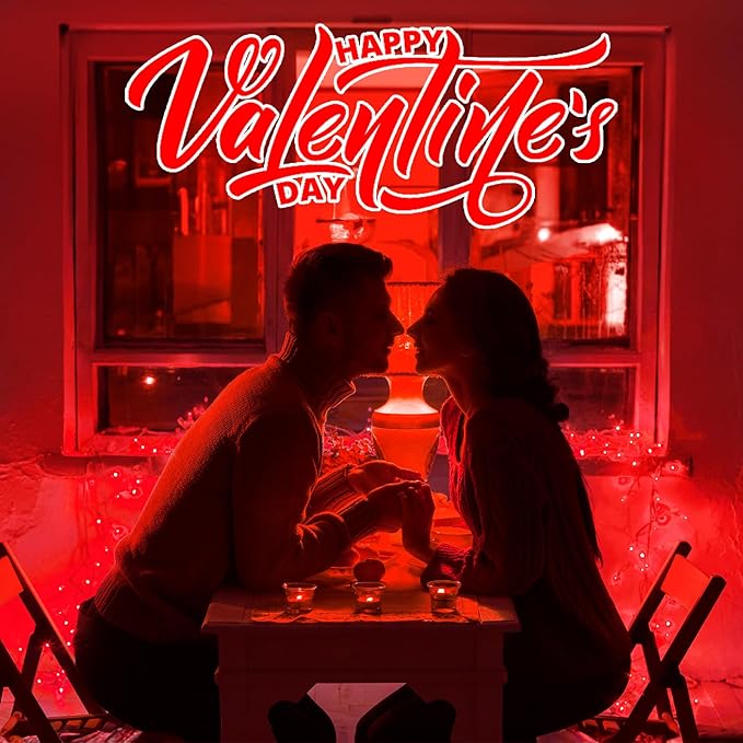 Red String Lights Battery Operated, 4 Pack 8 Feet 20 LED String Lights with 8 Modes Waterproof Tree Lights for Outdoor Indoor Holiday Party Garden Tree Decorations