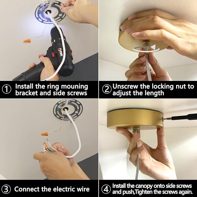 OKELI Modern Pendant Lights,Gold LED Mini Kitchen Island Lights Adjustable Focus Pendant Lighting for Kitchen Island Bedroom Dining Room Bar Shop,20W,4000K,ETL5026458(3 Pack)