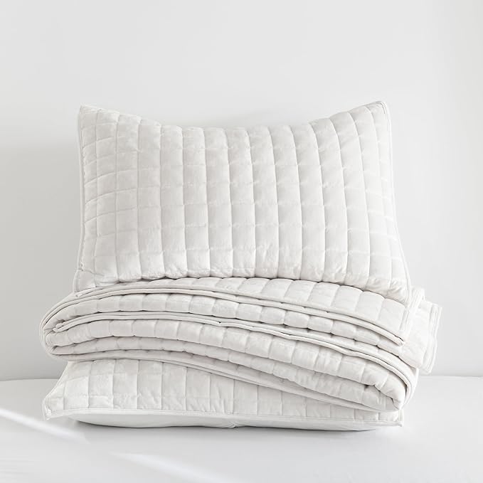 Secgo King Comforter Set for Bed - Velvet Quilts King Size, Black Bedspreads (98 * 106 Inch) with 2 Pillow Shams, Patchwork Reversible Lightweight Bedding