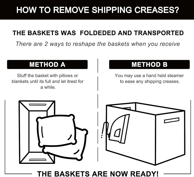 OIAHOMY Large Blanket Basket,Storage Basket with Handle, Blanket Basket for Living Room, Rectangle Woven Cotton Rope Basket for Bedroom, Toy Baskets Organizer Bins, 22" x 17" x 12" in, Dark Grey