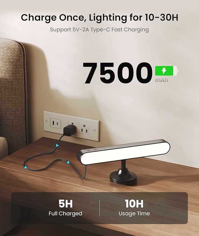 Rechargeable LED Wall Sconces for Bedroom,Wall Lights with Remote Control and Touch,360° Rotation,3 Colors Temperatures Dimmable Black Wall Lamps for Living Room with 15 RGB Colors,2 Pack