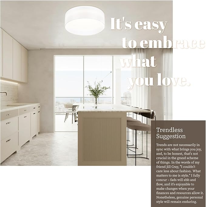 Hamilyeah Flush Mount Ceiling Light Set of 2, Drum Ceiling Light Fixtures with White Fabric Shade, 24W LED Light Fixtures Ceiling Mount 5CCT, Dimmable Close to Ceiling Light Fixtures for Bedroom