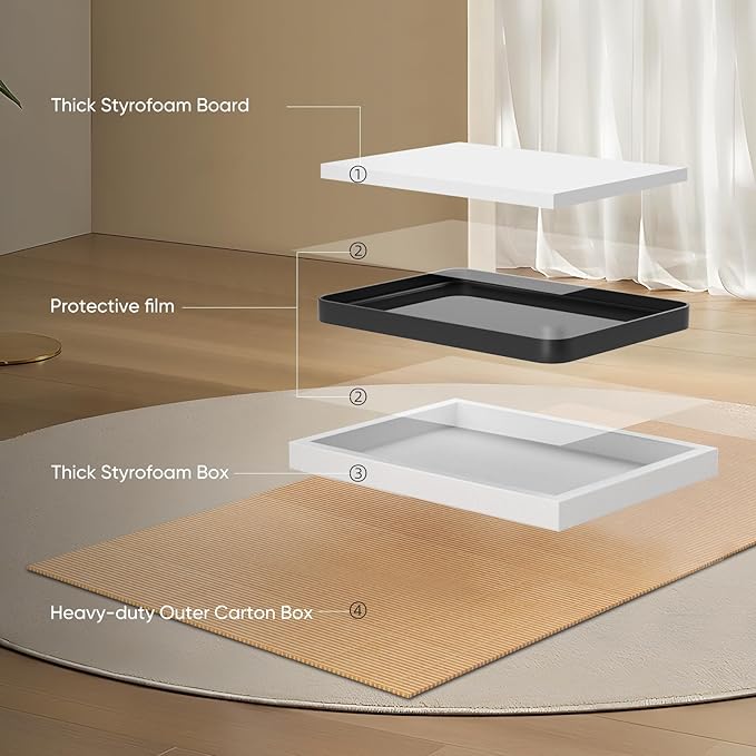 Sweetcrispy Black Metal Framed Bathroom Vanity Mirrors for Over Sink Wall, 30x40 Inch Large Rounded Rectangle Mirror, Modern Decorative for Restroom, Farmhouse, Horizontally or Vertically Hanging